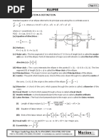 Ellipse: A. Standard Equation & Definition