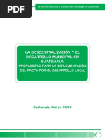 Descentralizacion Desarrollo Municipal Guatemala