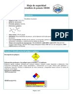 Ficha Técnica de Seguridad de Sustancias Químicas