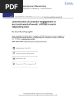 Determinants of Consumer Engagement in Electronic Word-Of-Mouth (eWOM) in Social Networking Sites