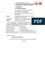 Requerimiento de Personal para Trabajos de Levantamiento Topografico