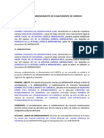 Contrato de Arrendamiento de Establecimiento de Comercio