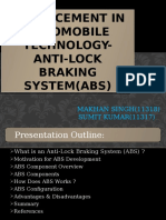 Advancement in Automobile Technology-Anti-Lock Braking System (Abs) Advancement in Automobile Technology - Anti-Lock Braking System (Abs)