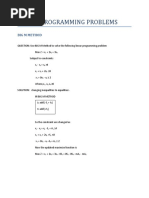 Linear Programming Problems: Big M Method