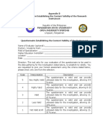  Validation Instrument