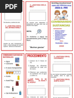 Triptico de Experimento Combinando Las Sustancias