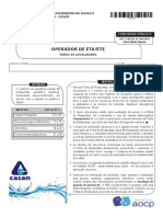 Instituto Aocp 2016 Casan Operador de Eta Ete Prova