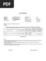 Test Report::-1111:-: - Date of Issue Test Start Date:-: - Name of Customer: - Rahul Constructions