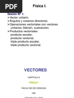 Física Generial I. Vectores