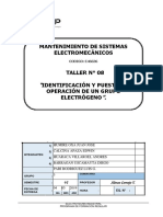 T-08 Tarea Identificación y Puesta en Operación de Un Grupo Electrógeno.