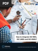 How To Integrate ISO 9001 ISO 14001 and ISO 45001 en