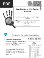 Case Studies On File System Analysis