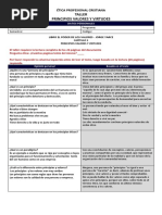 Taller Sobre Principios Valores y Virtudes 2019