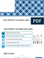 High Intensity Discharge Lamps: Prepared by