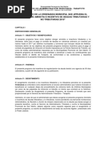 Reglamento de La Ordenanza Municipal "Que Aprueba El Programa de Amnistia 2018