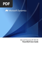 Powershell Users Guide: Microsoft Dynamics GP 2015 R2