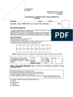 Evaluación Texto Narrativo Séptimo