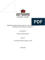 Estudio de Caso Único de Un Paciente de 12 Años Diagnosticado Con TDAH Presentación Hiperactiva-Impulsiva