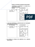 Taller Medios de Prueba y Nulidades en Derecho Disciplinario