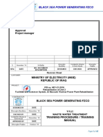 Training Procedure - Training Manual For WWTP (03.12.2018)