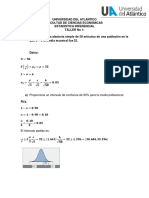 Taller Intervalos de Confianza Estadistica Inferencial