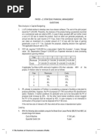 Paper - 2: Strategic Financial Management Questions Risk Analysis in Capital Budgeting