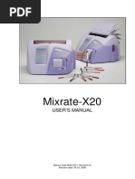 Mixrate-X20: User'S Manual