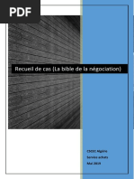 Recueil de Cas (La Bible de La Négociation) PDF