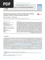 The Screening Tool of Feeding Problems Step Toad