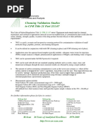 Cleaning Validation Studies To CFR Title 21 Part 211.67: M-Scan 26 Years of Analytical Excellence 1979-2005