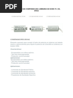 Elementos Que Componen Una Luminaria de Sodio 70