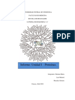 Informe Unidad 1 Proteínas