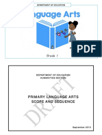 Grade 1 Language Arts Scope and Sequence