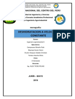 Monografia de Deshidratacion A Velocidad Constante