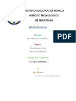 1.3 Tipos de Errores. Metodos Numericos