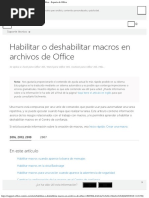 Habilitar o Deshabilitar Macros en Archivos de Office - Soporte de Office