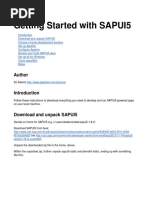 Getting Started With SAP UI 5