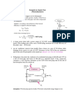 Examples On Chapter Four (Thermodynamics) : Answers: (A) 2.08, (B) 1110 Kj/min