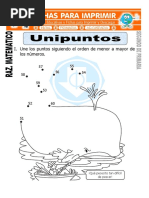 Ficha de Unipuntos para Segundo de Primaria