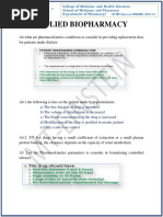 Applied Biopharmacy Exercises by Mte