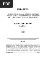 Estatuto Sintaser - Peru