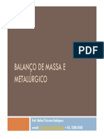 3 - Balanço de Massa