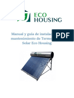 Manual Termotanque Solar Eco Housing