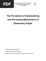 The Prevalence of Cyberbullying and The Coping Mechanisms of Elementary Pupils