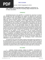 Complainants vs. vs. Respondents: First Division