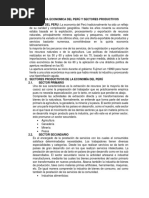 Estructura Economica Del Perú y Sectores Productivos