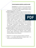 Cuáles Son Las Funciones Del Organismo Legislativo