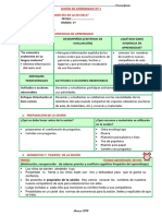 Sesión de Aprendizaje #1 de Primer Grado Marzo Arreglado