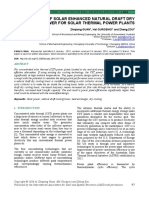 Design of Solar Enhanced Natural Draft Dry Cooling Tower For Solar Thermal Power Plants