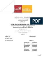 Grain Size Distribution by Sieve Analysis: Geotechnical Engineering